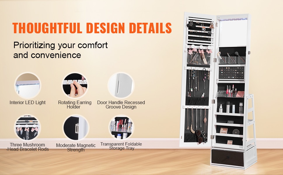 LED-valaistus ja korujen järjestely