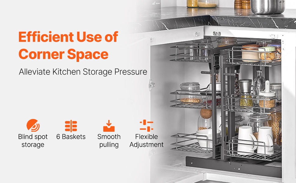 Sokkelokaapin kulmakori, yleisnäkymä