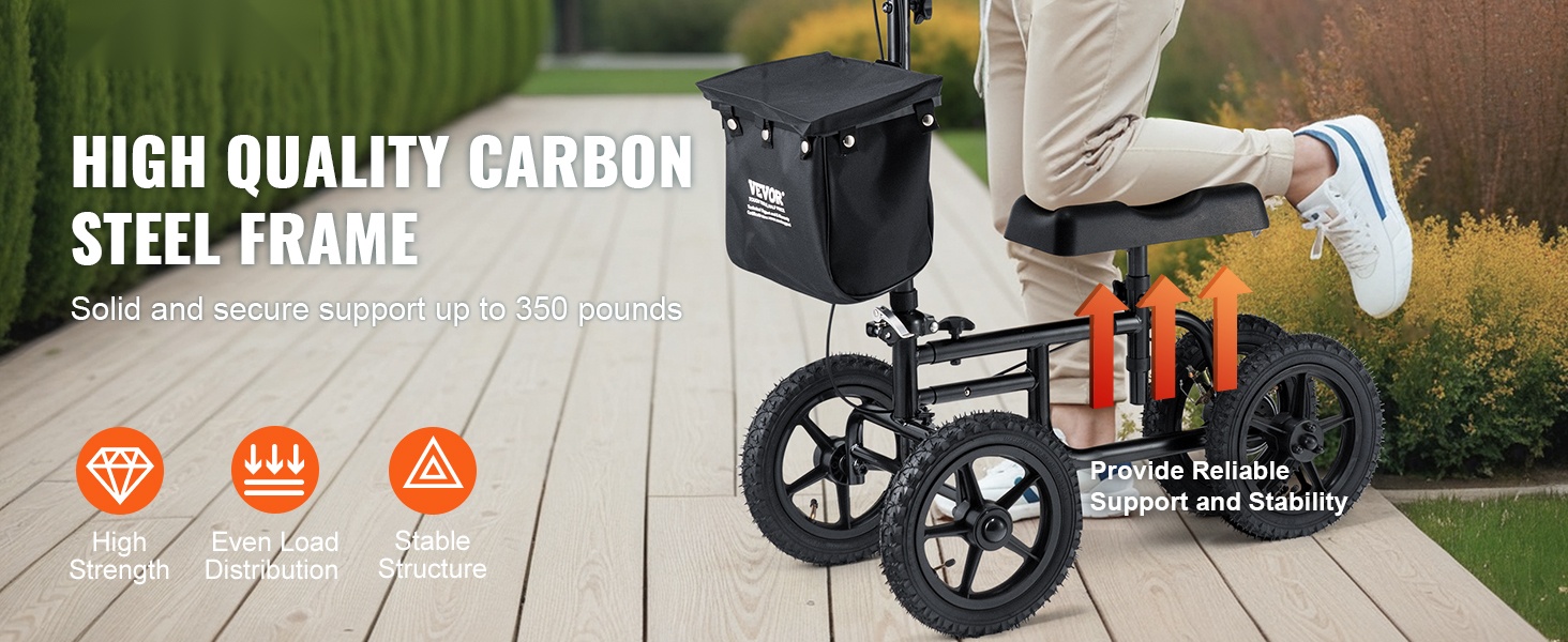 Taitettava polvipyörä sivulta