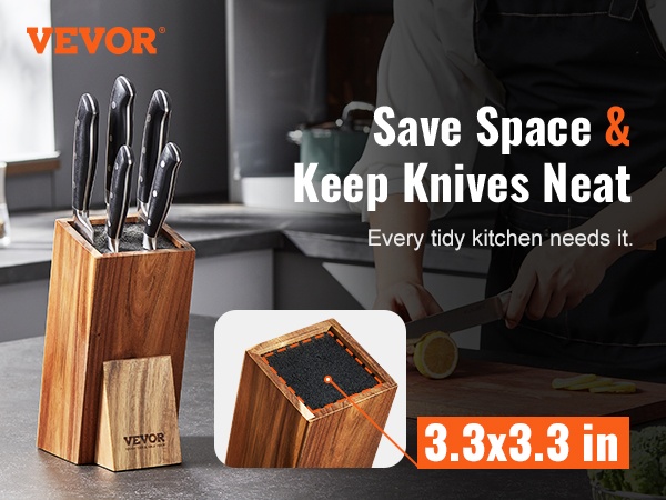 Veitsiteline keittiön työtasolla