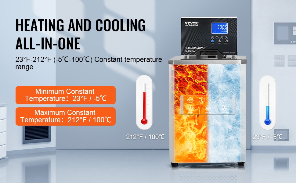 Lämpötila-alue laboratoriokylmälaitteessa