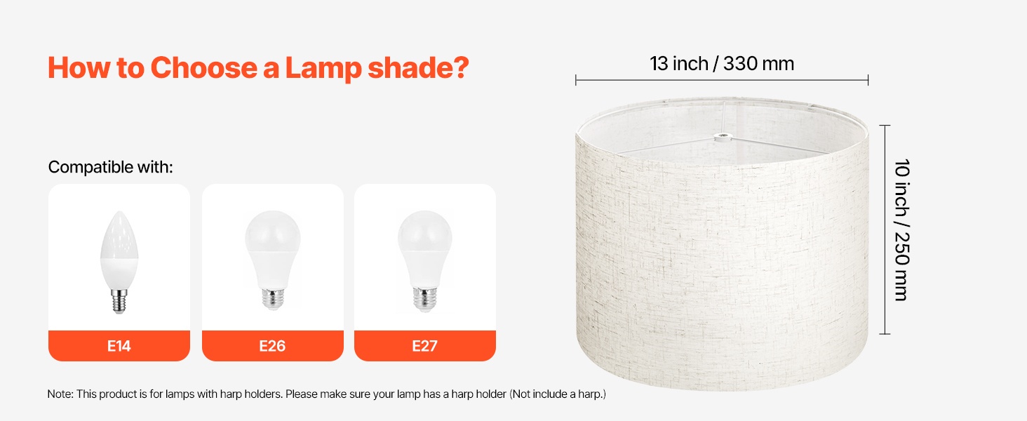 Varjostin pöytä- ja yöpöytävalaisimiin