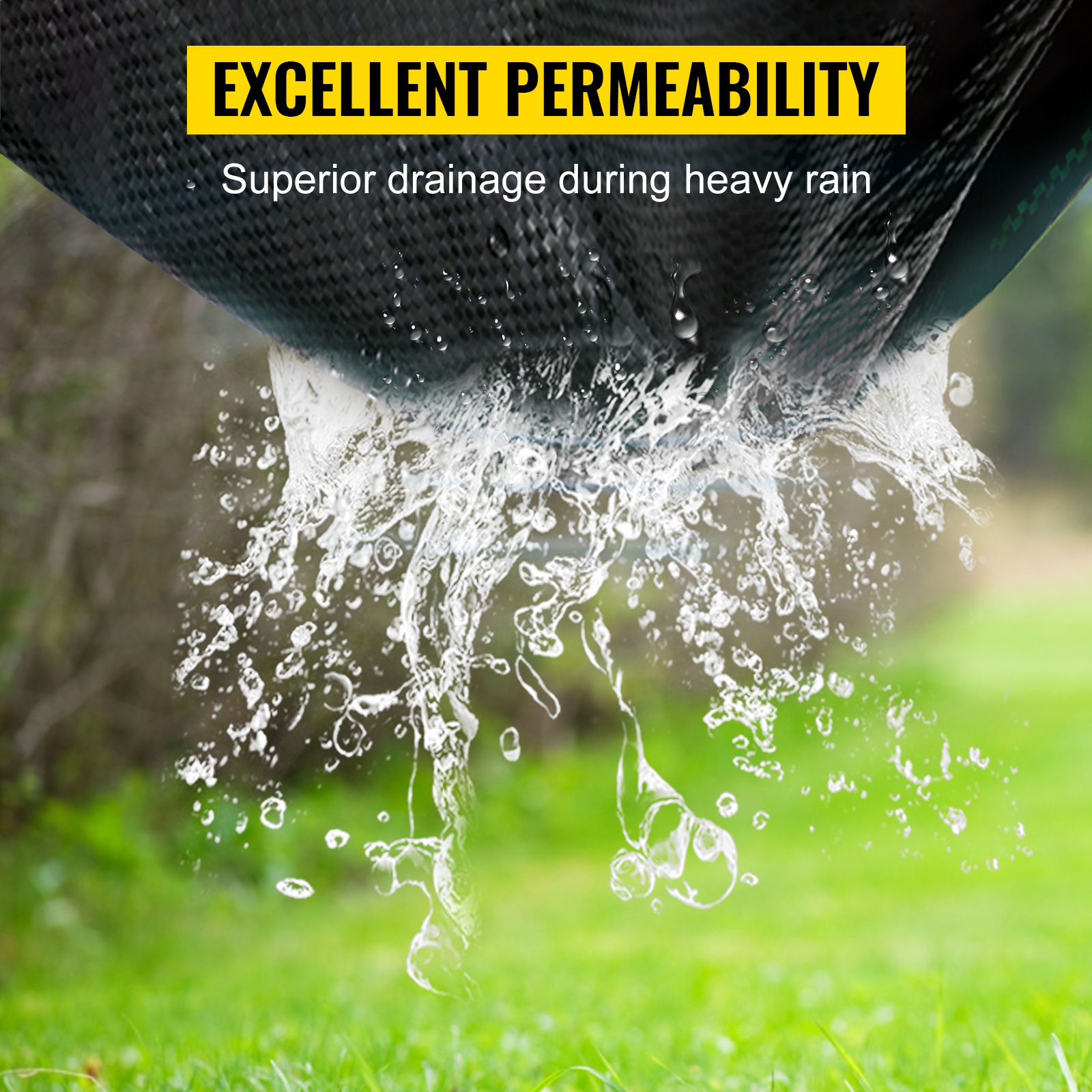 Hyvä vedenläpäisevyys