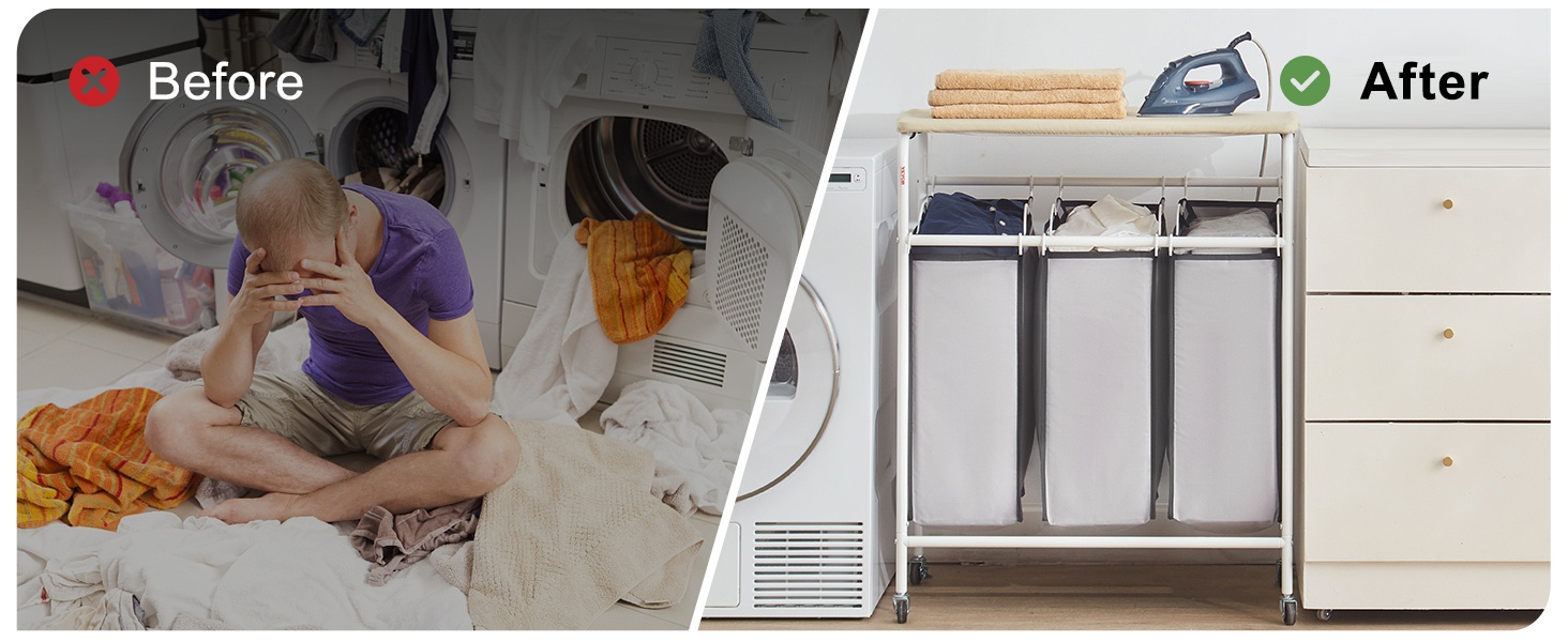 Pyykkikärry kotikäytössä