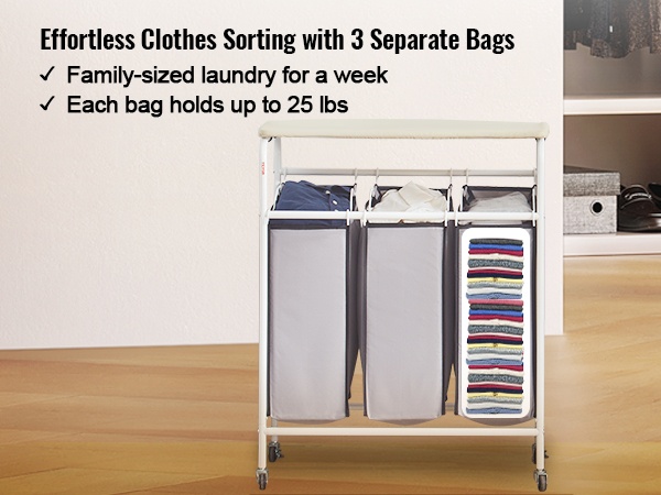 Pyykkipussi irrotettuna