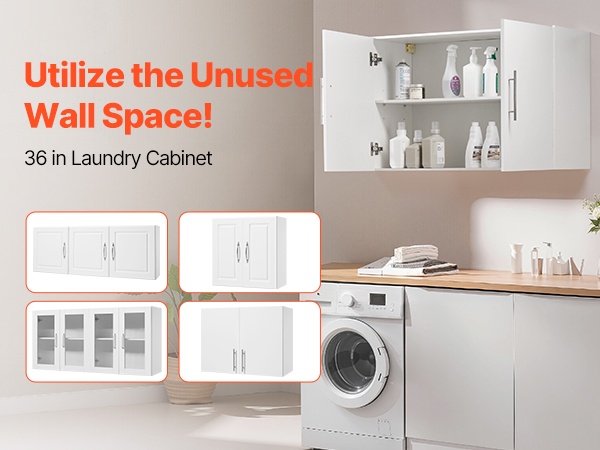 Pyykkikaappi seinällä pienemmässä tilassa