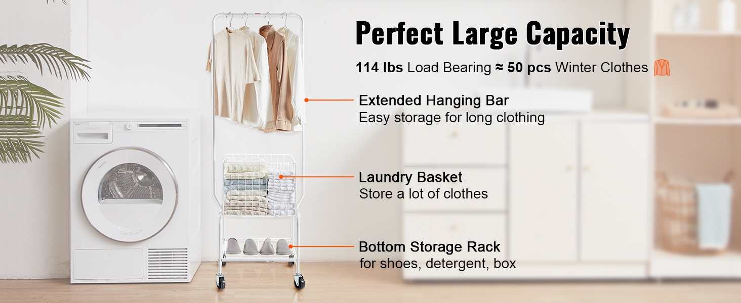 Pyykkikori ja alahylly