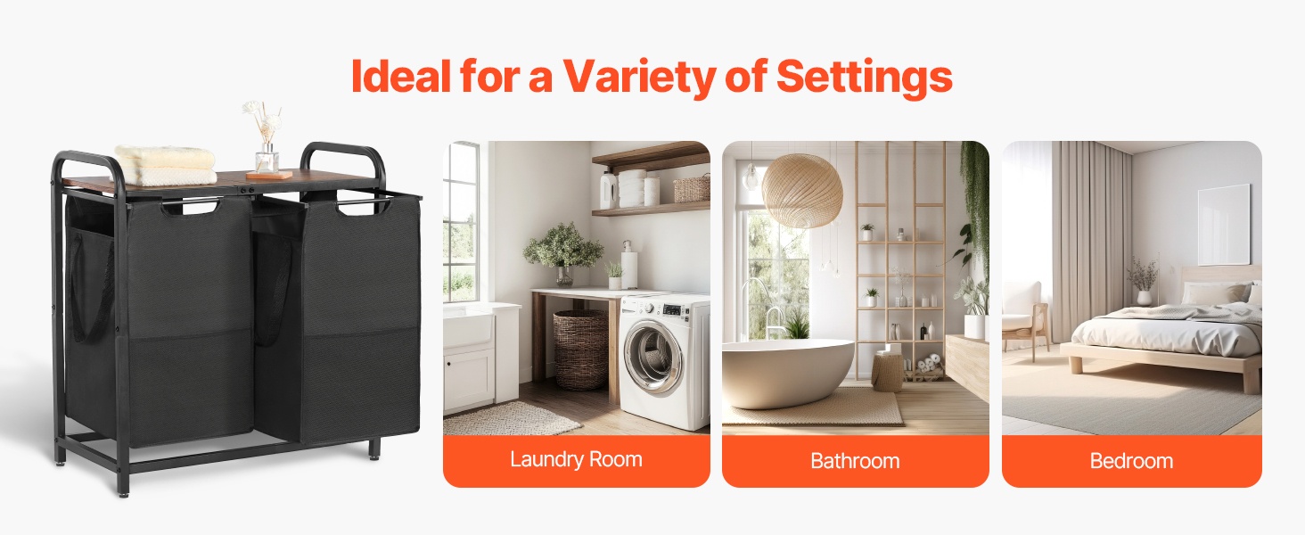 Pyykkilajittelija kodinhoitohuoneessa