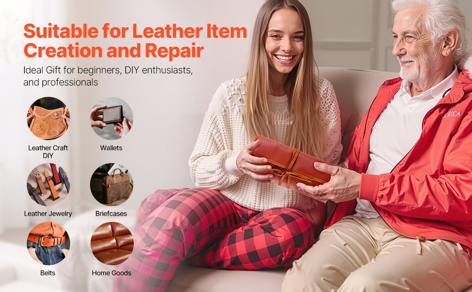 Nahkatyökalusarja lahjaideoihin DIY-harrastajille