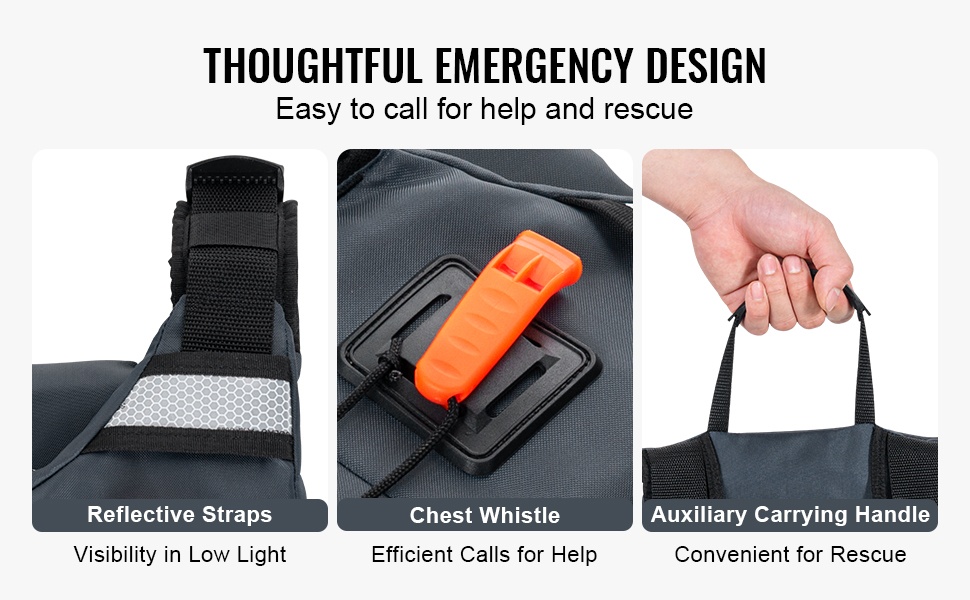 Heijastimet ja pilli pelastautumiseen