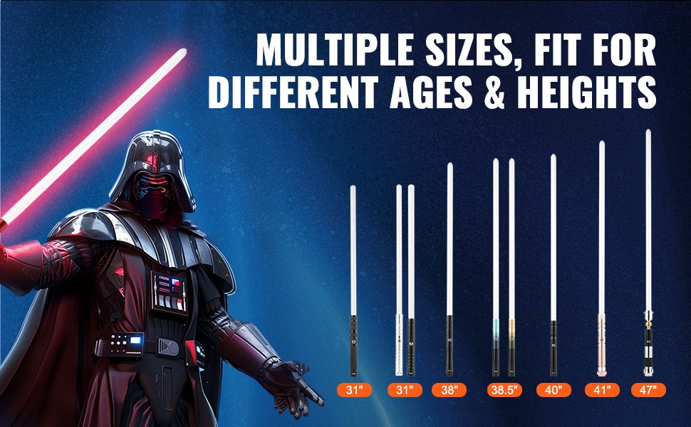 Eri pituusvaihtoehdot