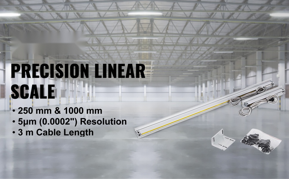 Lineaariviivain 250 mm ja 1000 mm