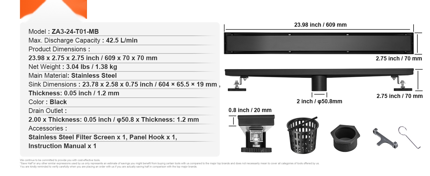 Suihkukaivo yksityiskohta