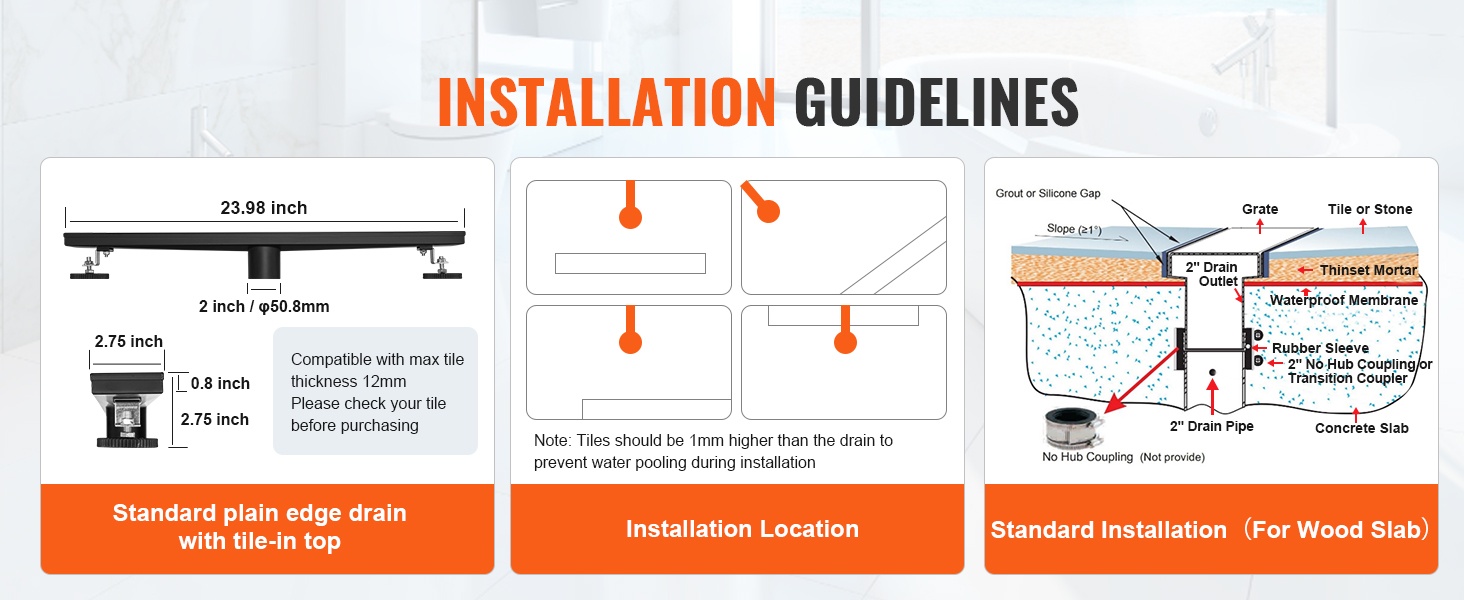 Suihkukaivon asennusesimerkki