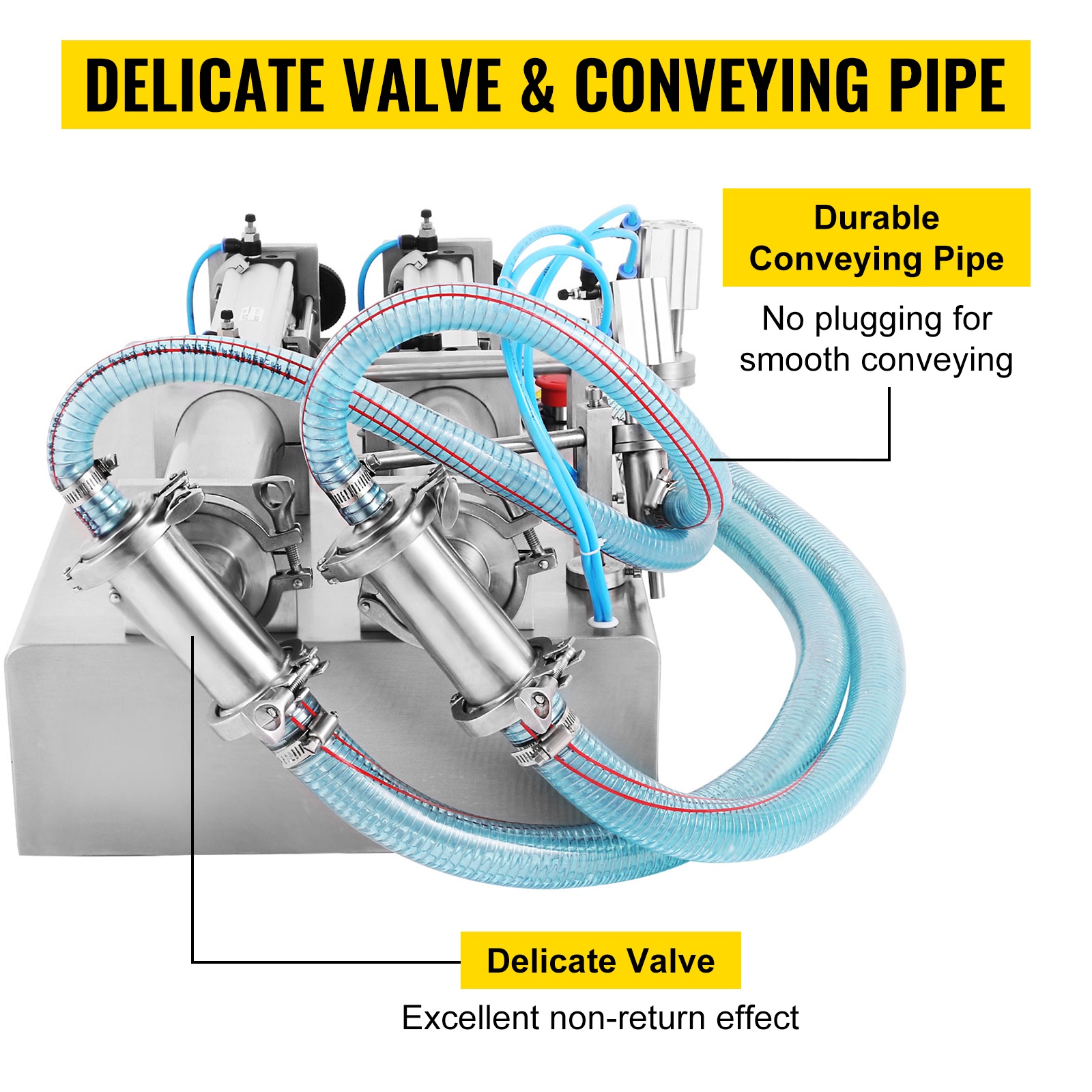 Takaiskuventtiili ja siirtoputki