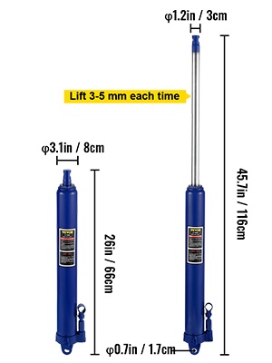 Hydraulisen tunkin tekniset tiedot