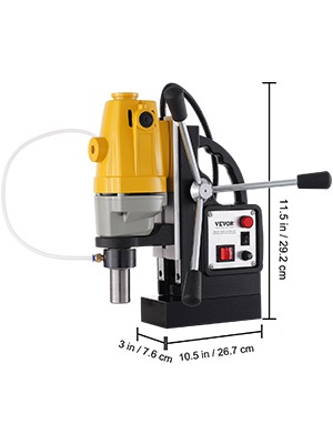 Magneettiporakoneen mitat
