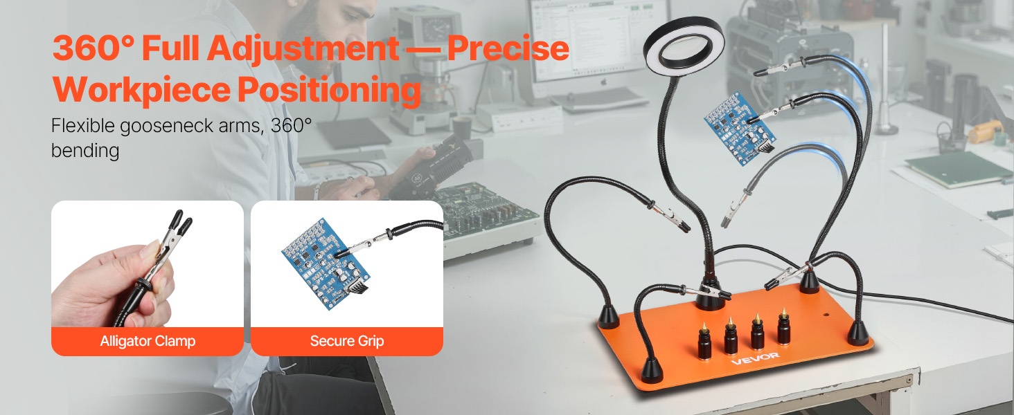 Joustavat hanhenkaulavarret käytössä