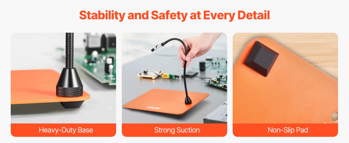 Raskas teräspohja ja kumityynyt