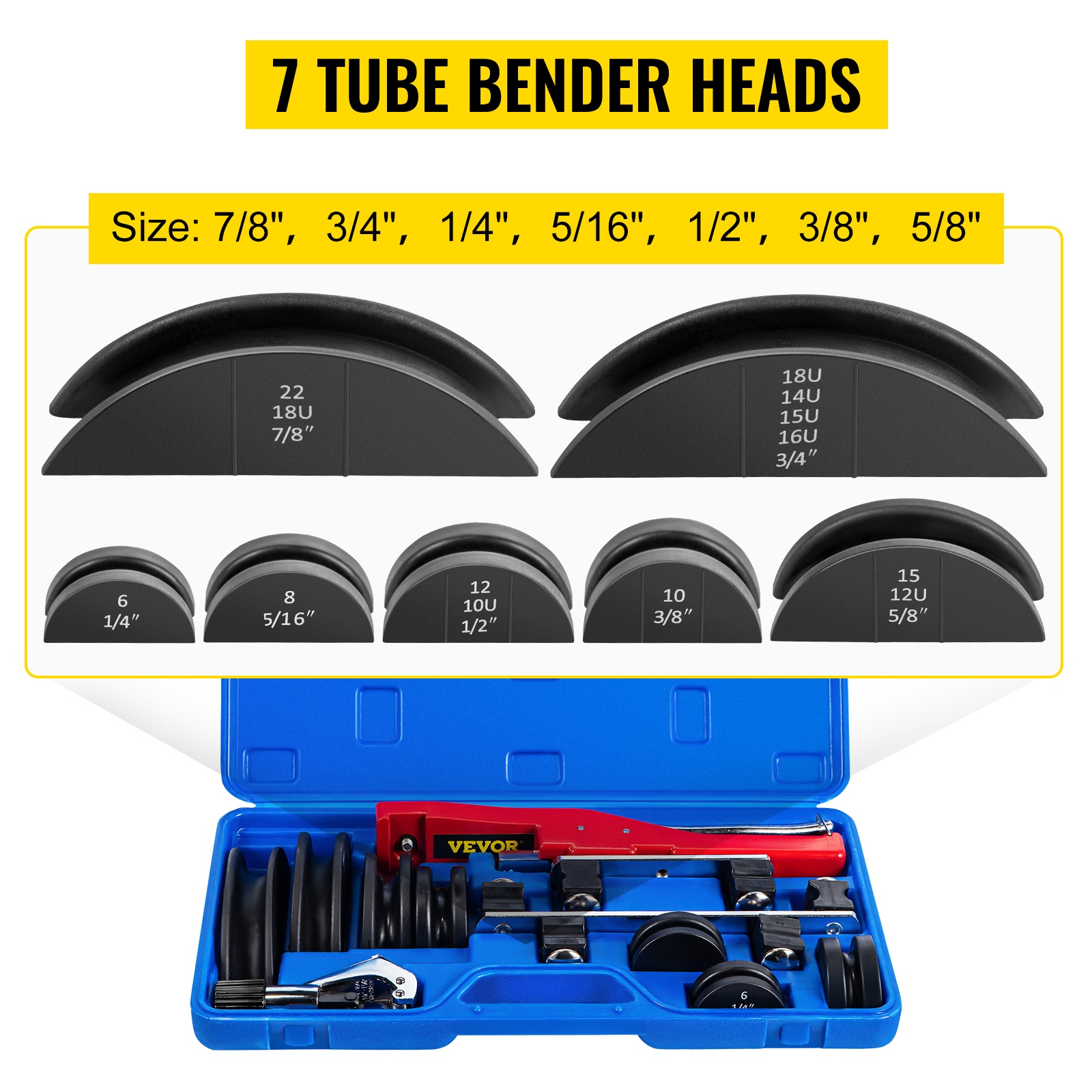 Seitsemän taivutusmuottia