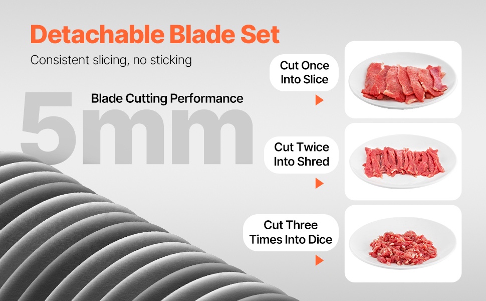 Lihaleikkuri viipalepaksuus 5 mm