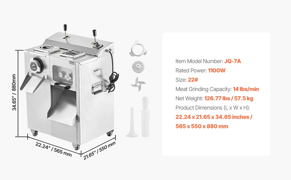 Lihamyllyn rakenne ja mitat