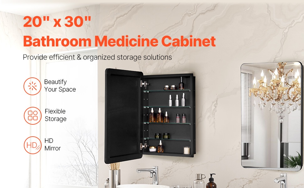 Lääkekaappi peilillä kylpyhuoneeseen