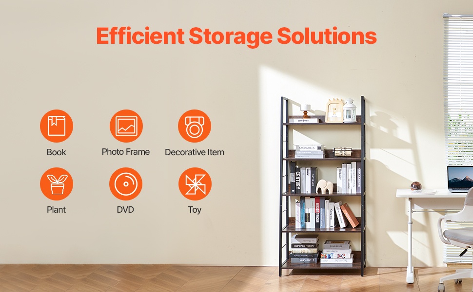 Metallinen 3-tasoinen kirjahylly