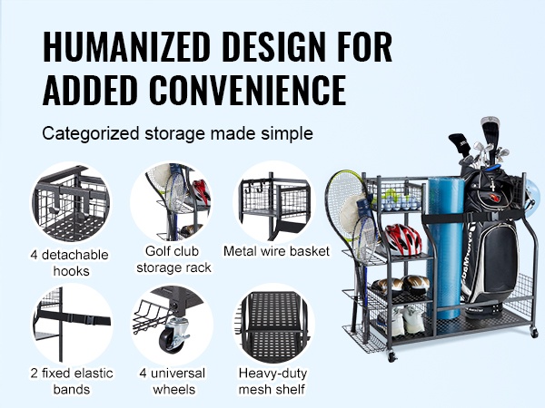 Golfmailojen ja mailakassien säilytys
