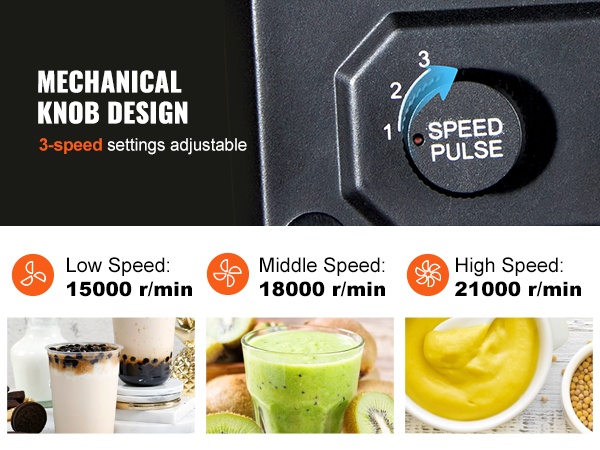 Sekoitusnopeuksien säätö