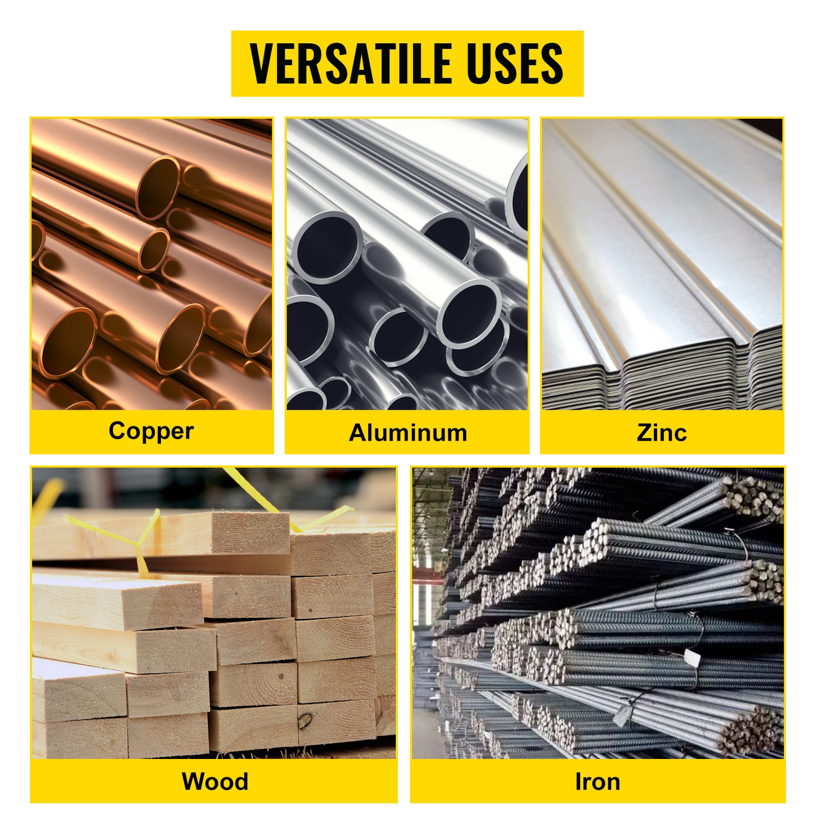 Sahaus eri materiaaleille