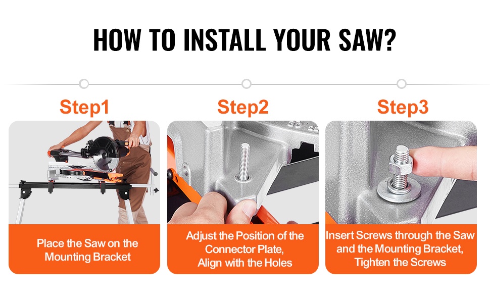 Jiirisahan kiinnitys telineeseen