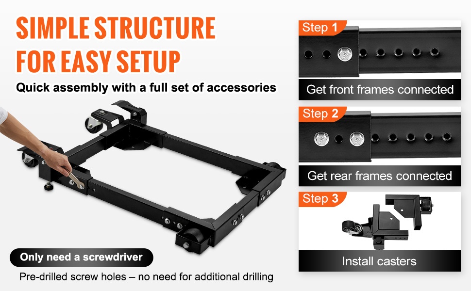 Helposti asennettava siirrettävä alusta