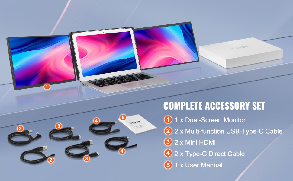 Mukana toimitettavat kaapelit ja tarvikkeet