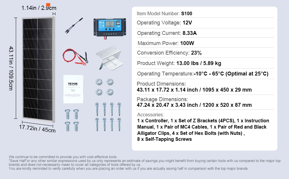Aurinkopaneelin mitat ja rakenne