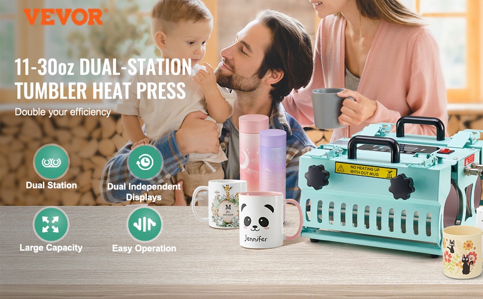 Tumbler-lämpöprässi