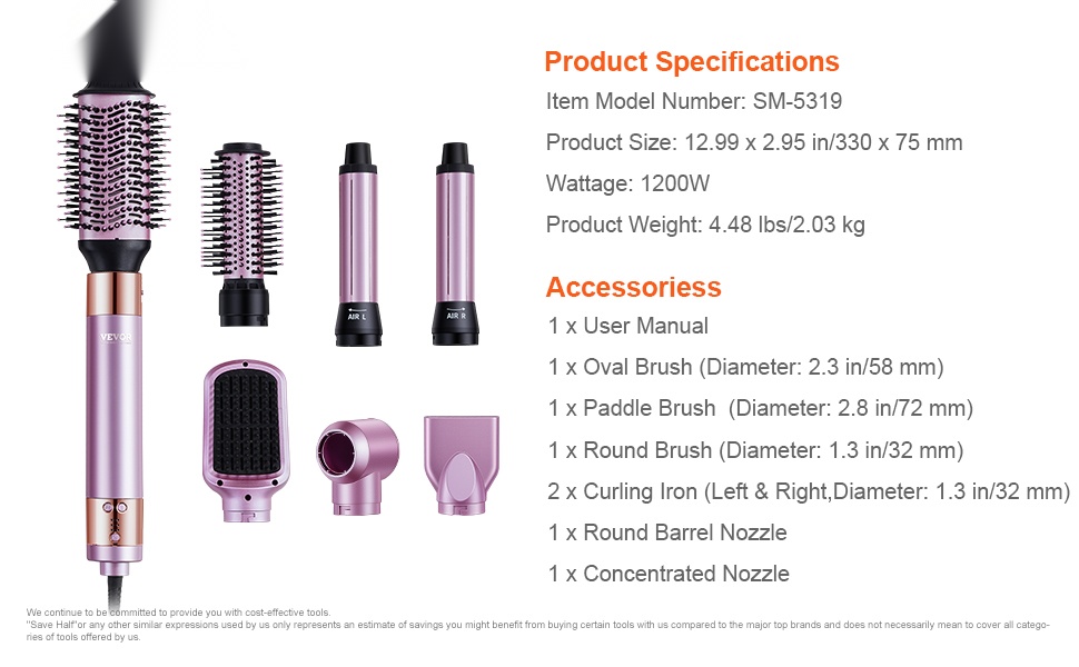 Hiusmuotoilijan lisäosat