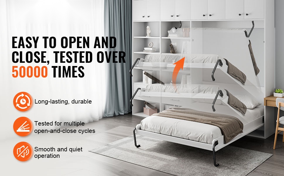 Seinäsängyn mekanismi ja kaappirakenne