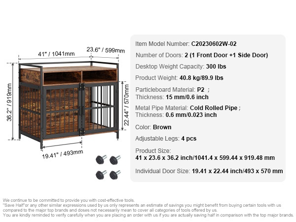 Koiranhäkki olohuoneessa