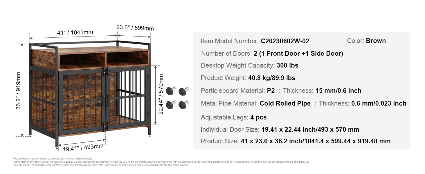 Koiranhäkki osana sisustusta