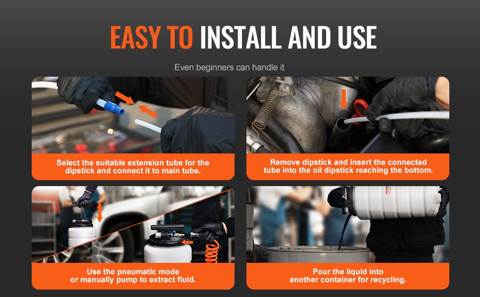 Helppo käyttää auton öljynvaihdossa