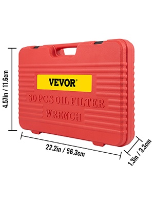 Öljynsuodatin hylsysarjan tekniset tiedot