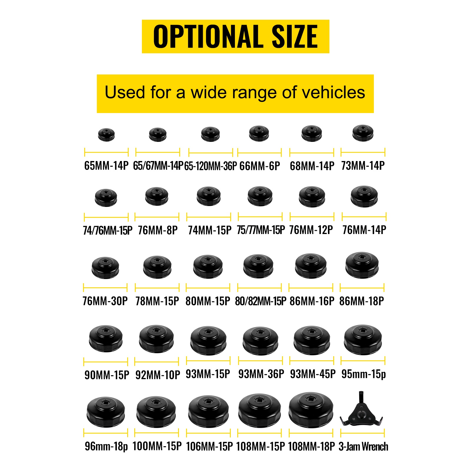 14-osainen öljynsuodatin hylsysarja