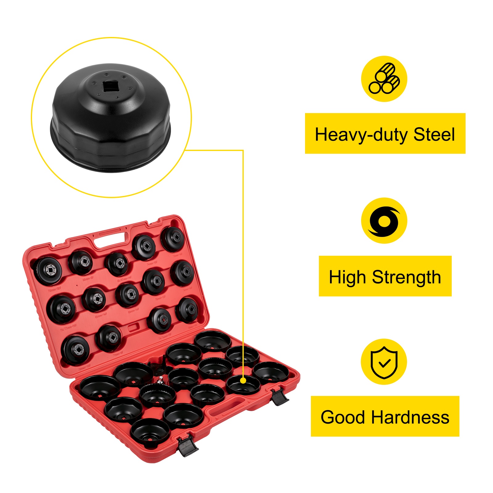 Teräksinen öljynsuodatin hylsy