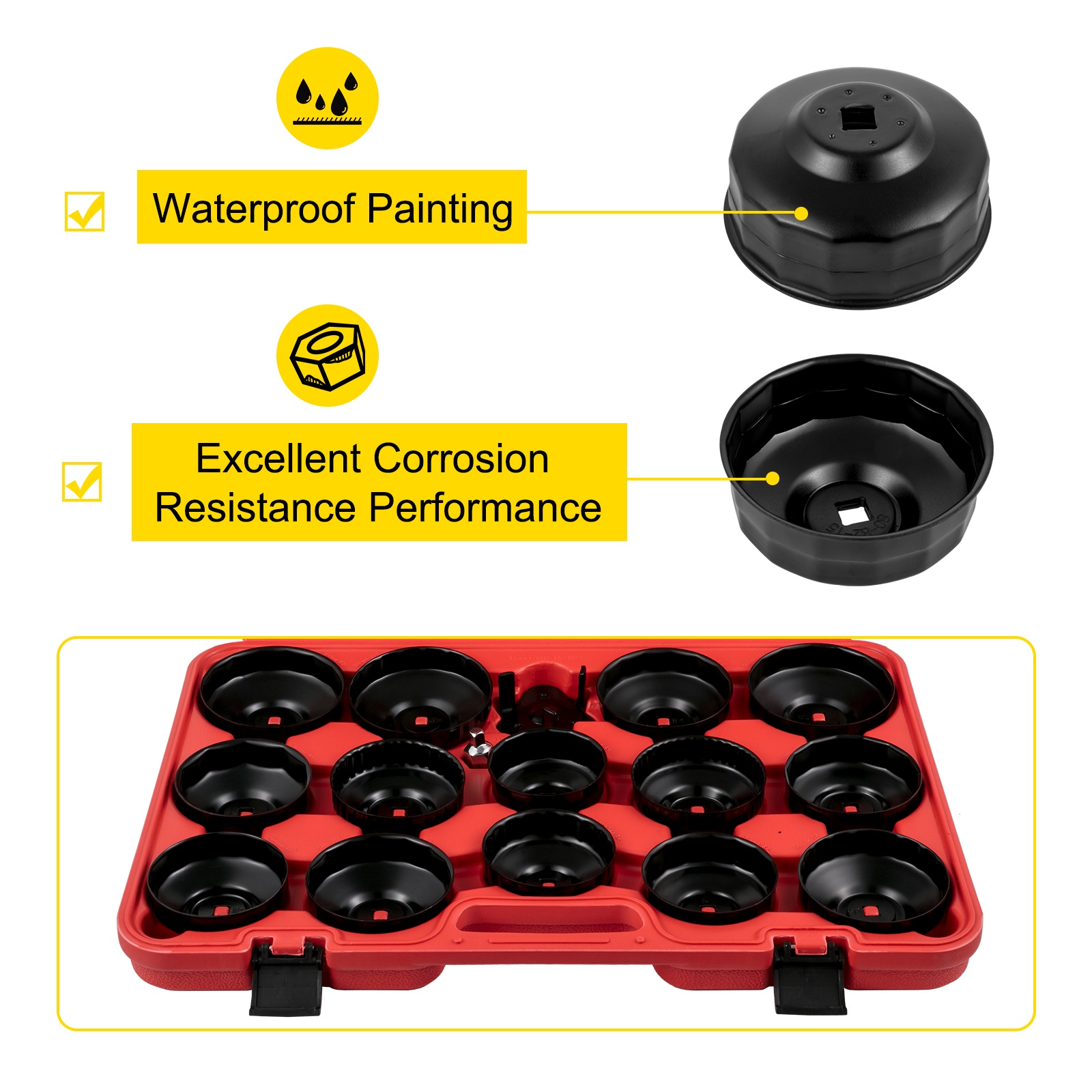 Musta korroosiosuoja öljynsuodatin hylsyssä
