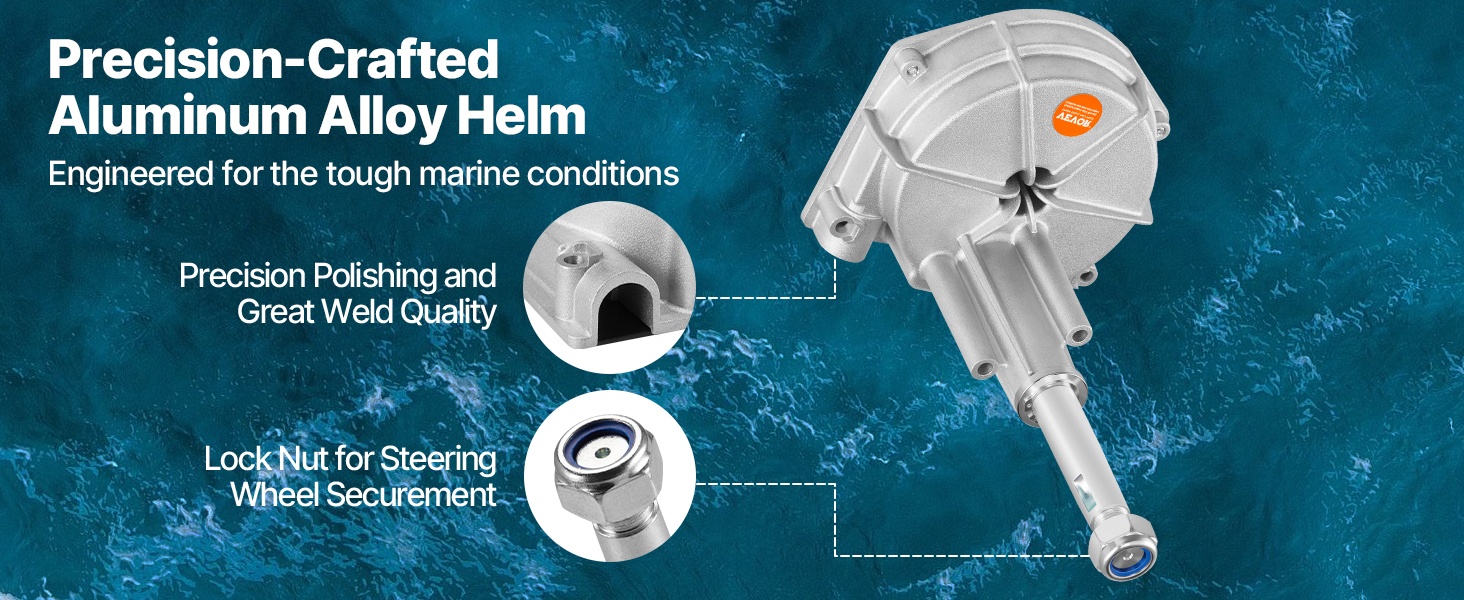 Alumiiniseoksinen kääntyvä peräsin