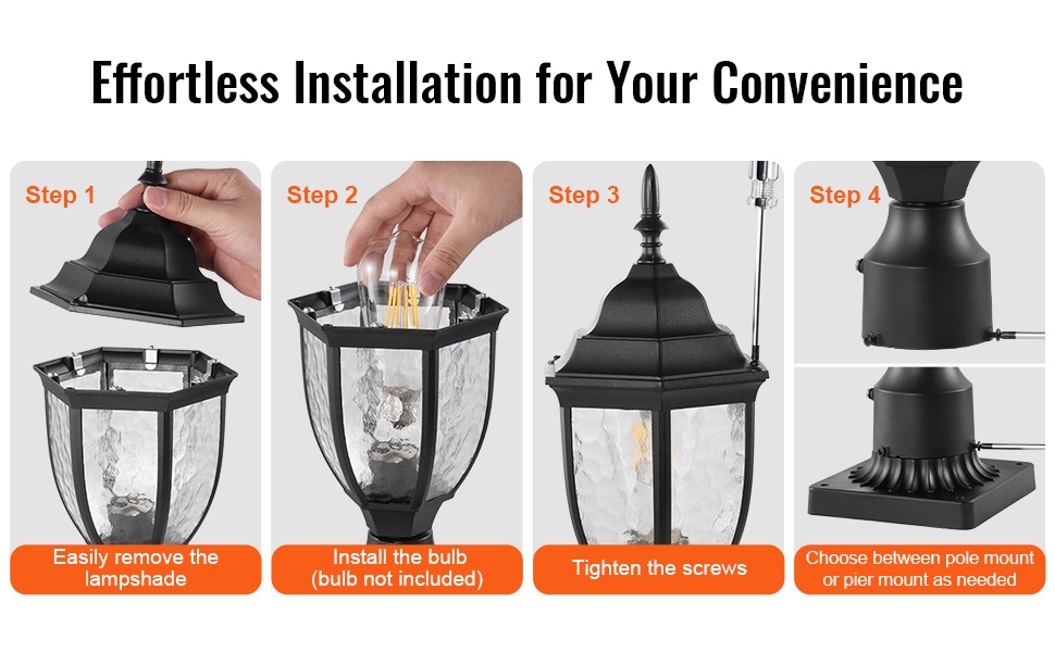 Pylvään päähän asennettava ulkovalaisin