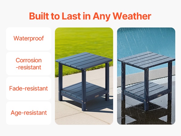 Pöydän säänkestävä pinta