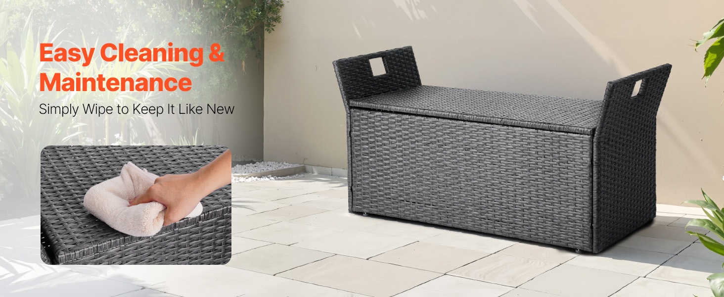 Säänkestävä ulkosäilytyspenkki