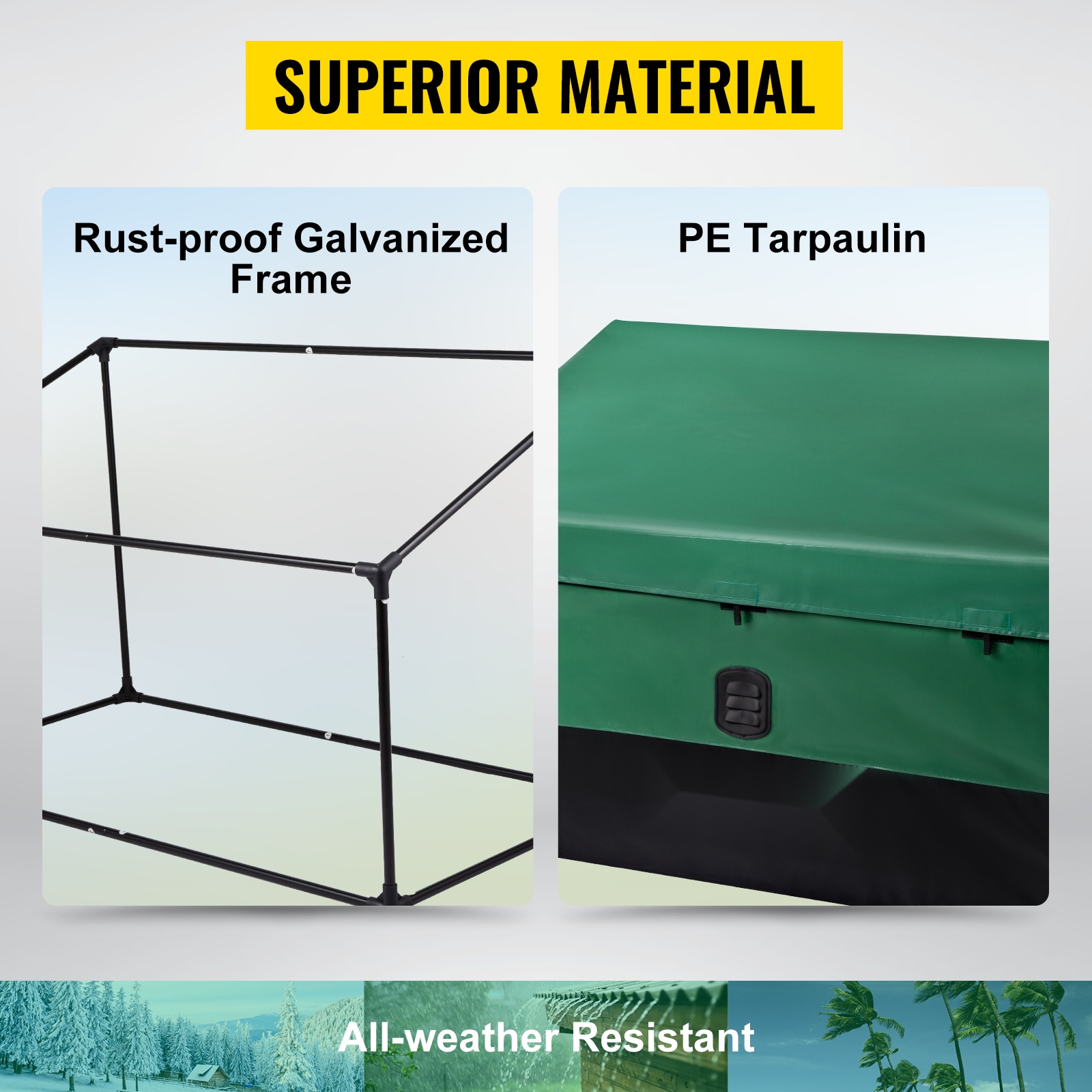 Galvanoitu runko ja PE-pressu